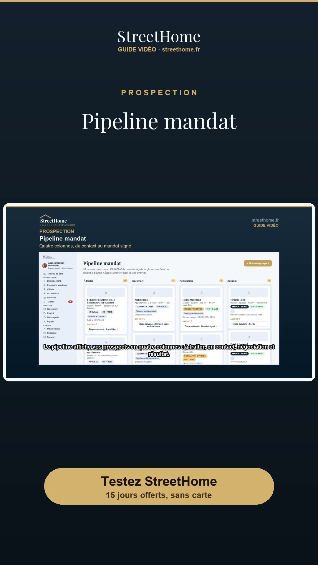 Pipeline mandat