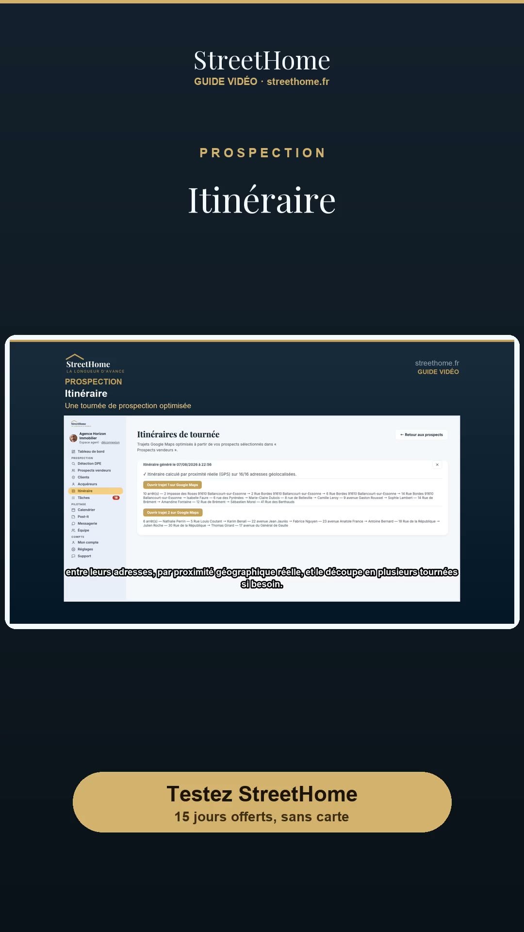 Itinéraire