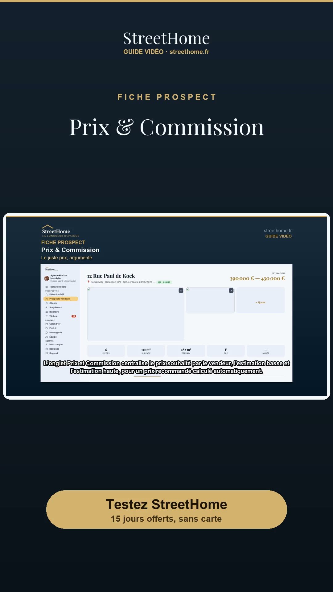 Prix & Commission