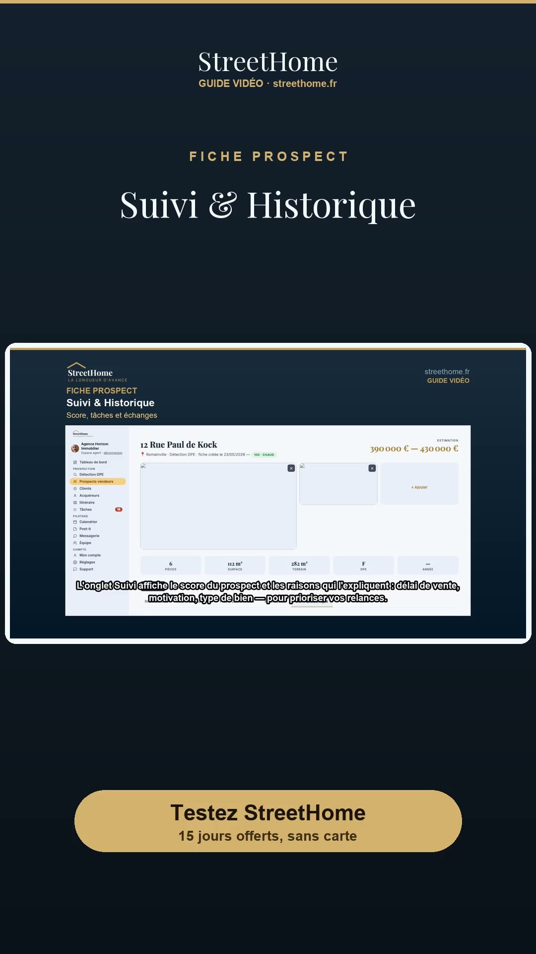 Suivi & Historique
